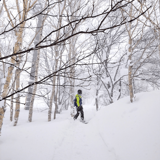 Having packed all of her winter travel essentials, Tanya can enjoy the famous Niseko powder of Hokkaido all day long.