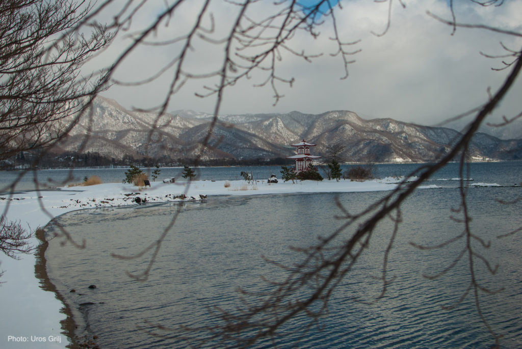 Lake Toya in the winter