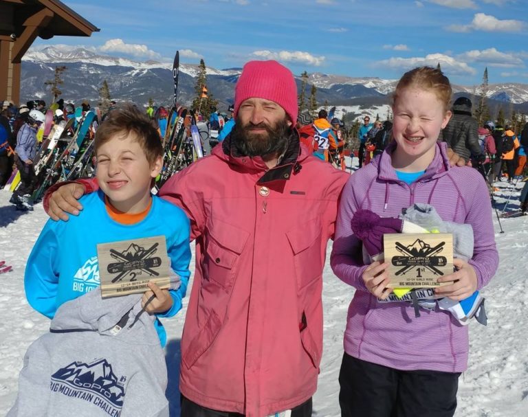 Hokkaido Ski Club Snowboard Instructor, Adir Sharon, with his award-winning young athletes