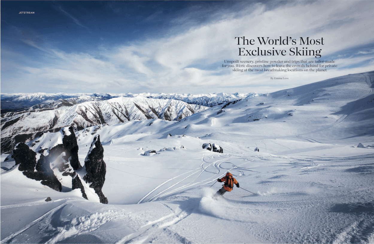 Skiing in the world's most exclusive resorts