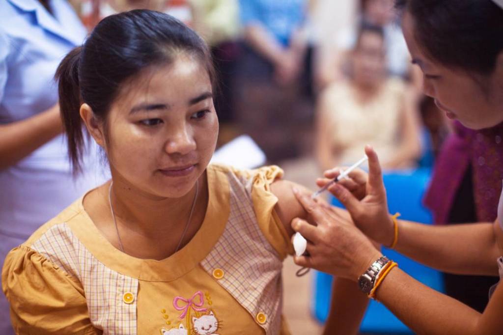Person getting vaccinated (Source: CDC from Pexels)