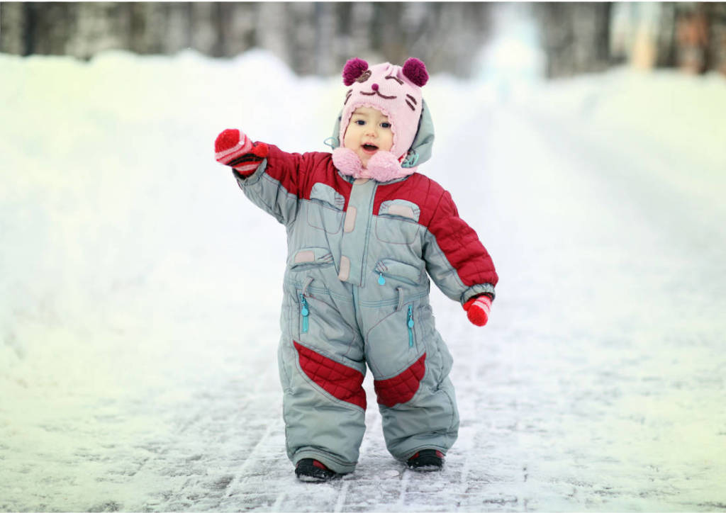baby in winter clothing