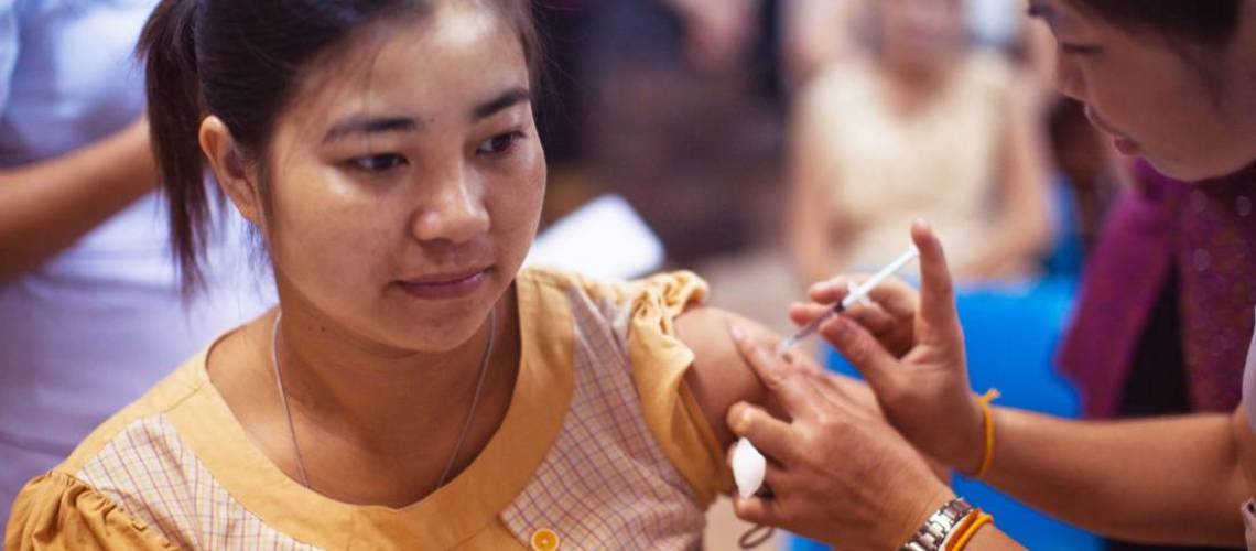 Person getting vaccinated (Source: CDC from Pexels)