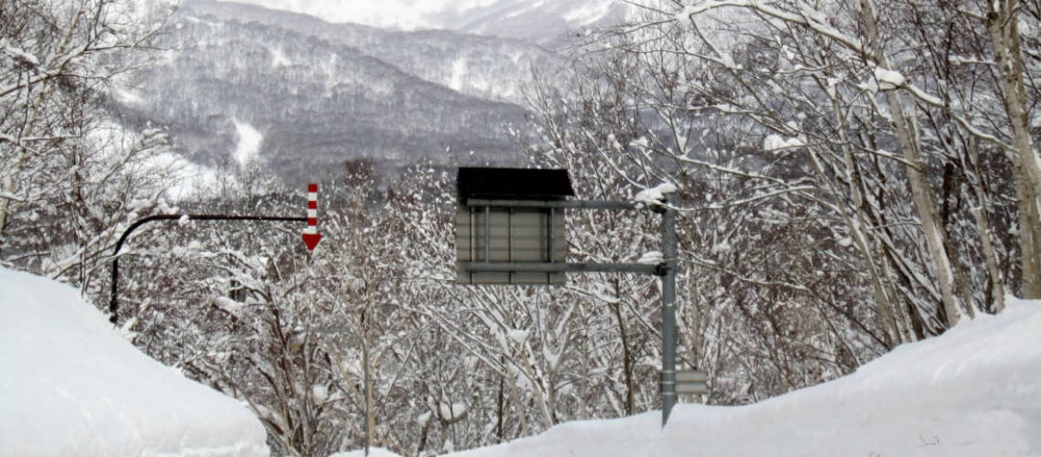Winter road to Niseko
