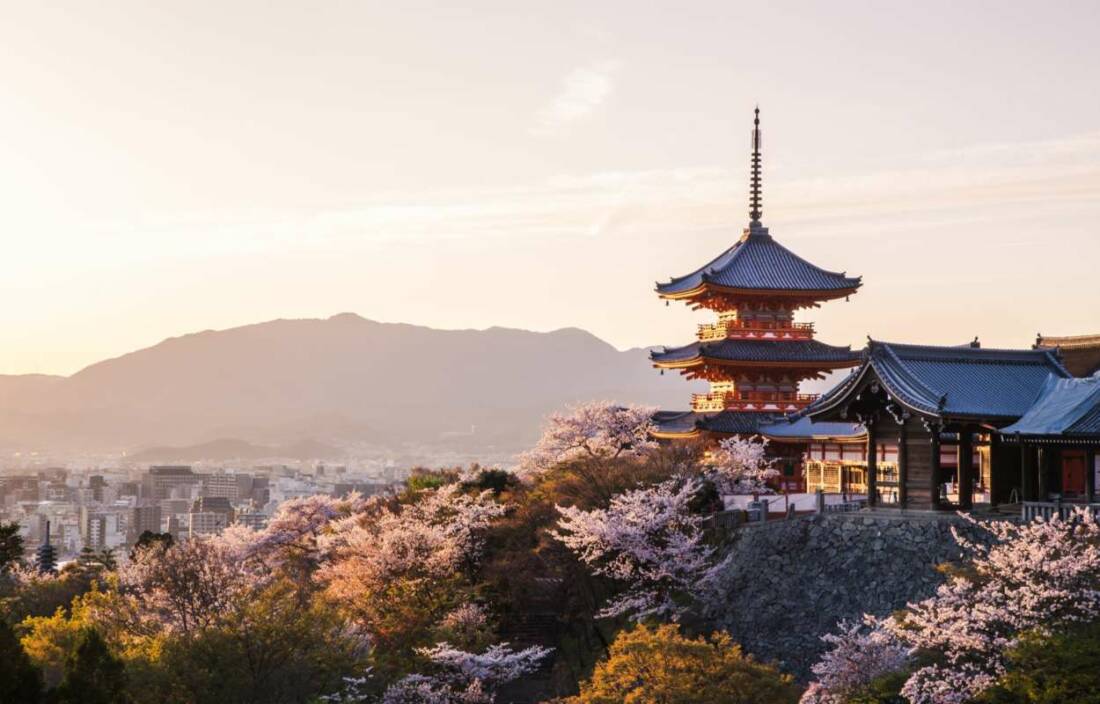 Views of Japan temples and nature